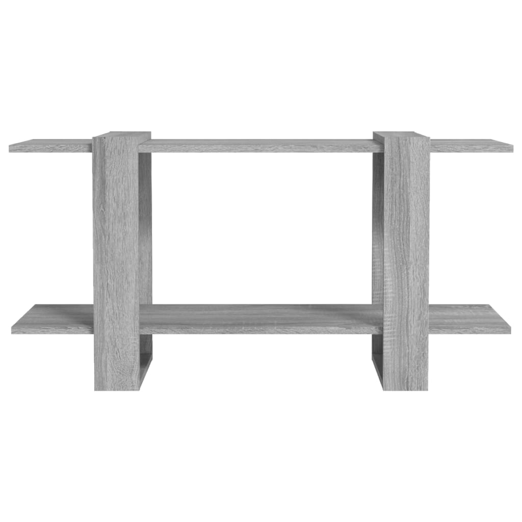 bogreol 100x30x51 cm konstrueret træ grå sonoma-eg