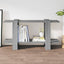 bogreol 100x30x51 cm konstrueret træ grå sonoma-eg