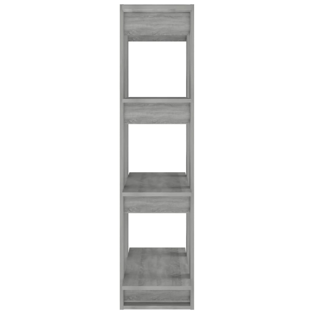 bogreol/rumdeler 80x30x123,5 cm grå sonoma-eg