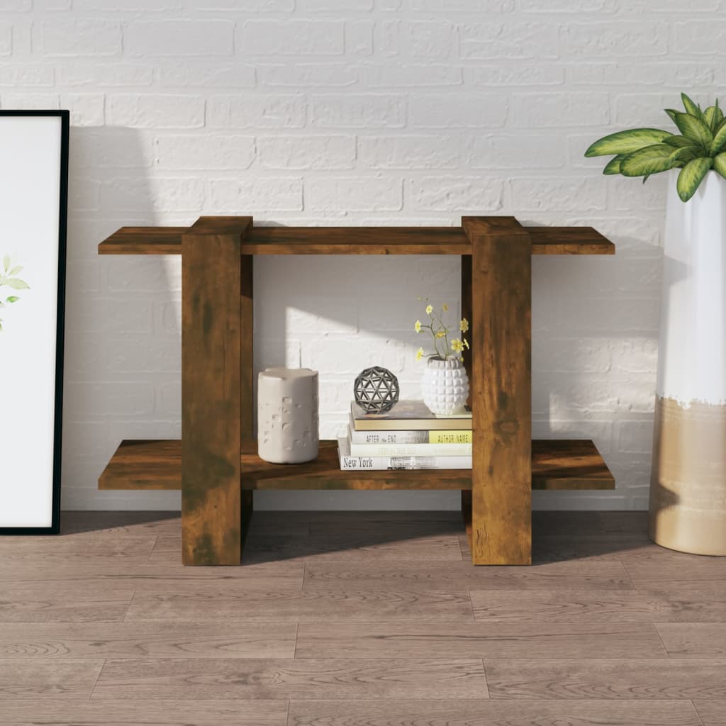 bogreol/rumdeler 80x30x51 cm røget egetræsfarve