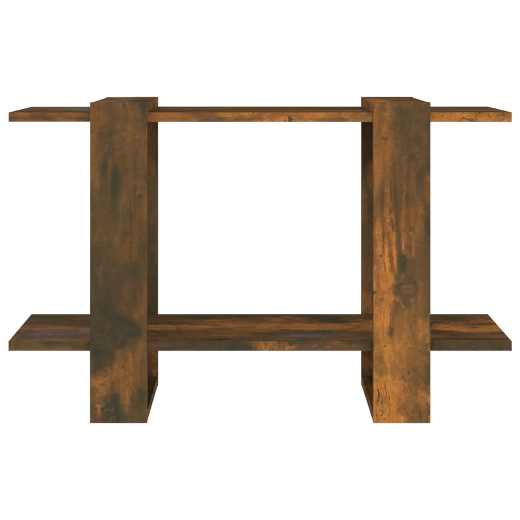 bogreol/rumdeler 80x30x51 cm røget egetræsfarve