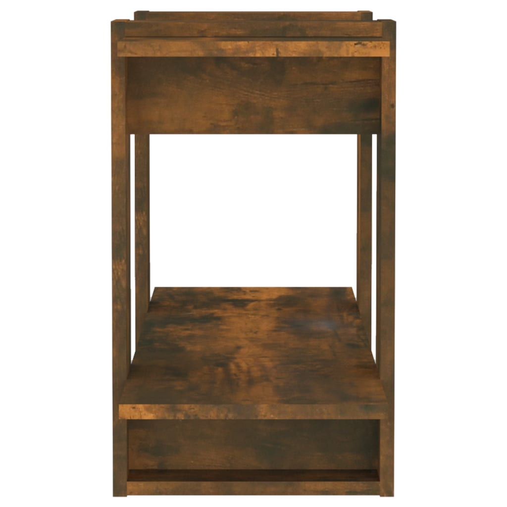 bogreol/rumdeler 80x30x51 cm røget egetræsfarve