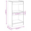 bogreol/rumdeler 40x30x72 cm sonoma-eg