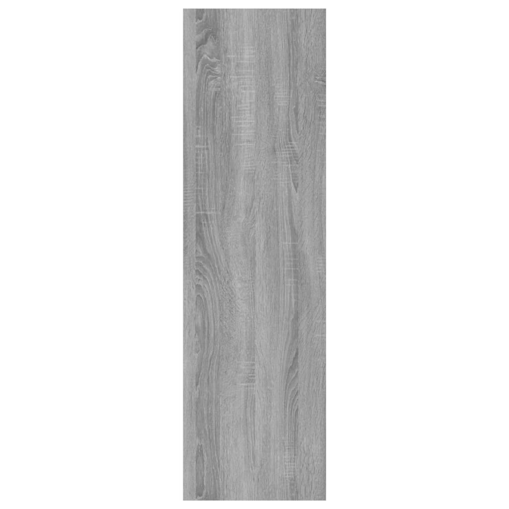 bogreol/rumdeler 40x30x103 cm konstrueret træ grå sonoma-eg