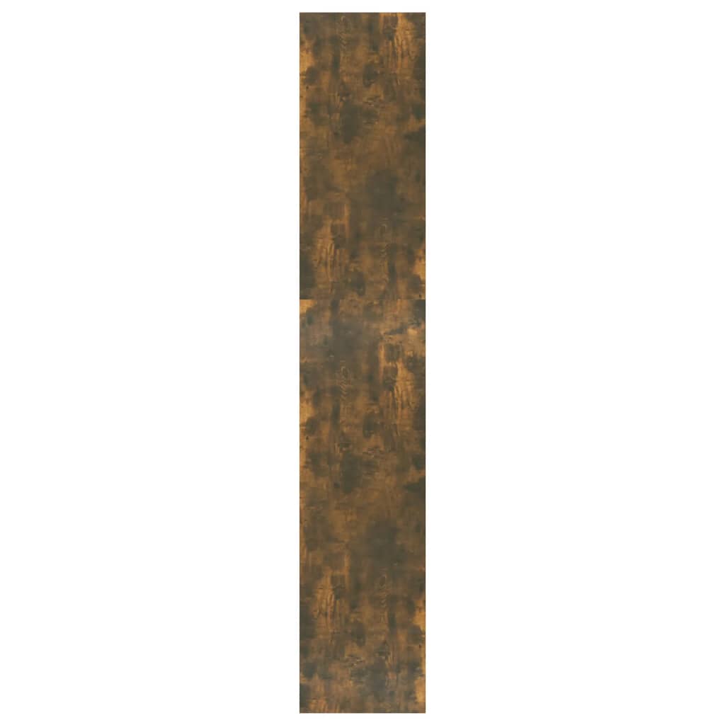 bogreol/rumdeler 60x30x166 cm konstrueret træ røget egetræ