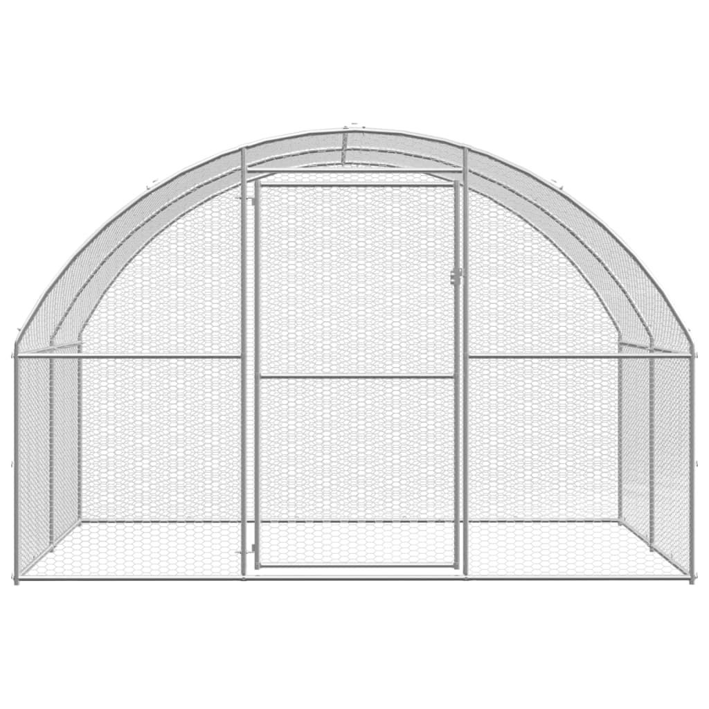 hønsehus 3x6x2 m galvaniseret stål