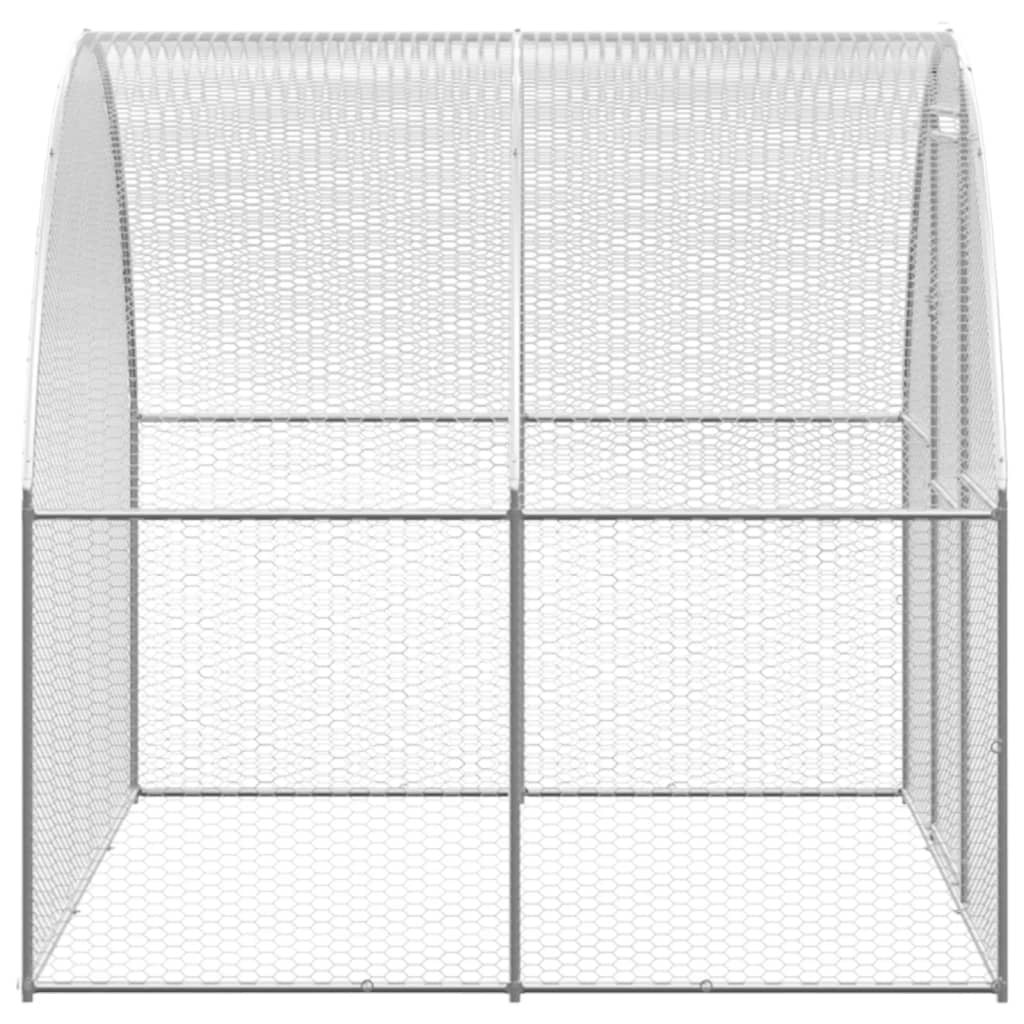 hønsehus 3x8x2 m galvaniseret stål
