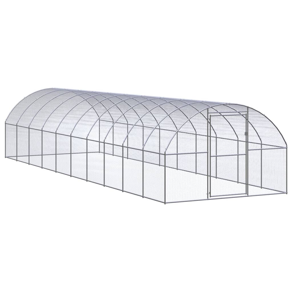 hønsehus 3x10x2 m galvaniseret stål