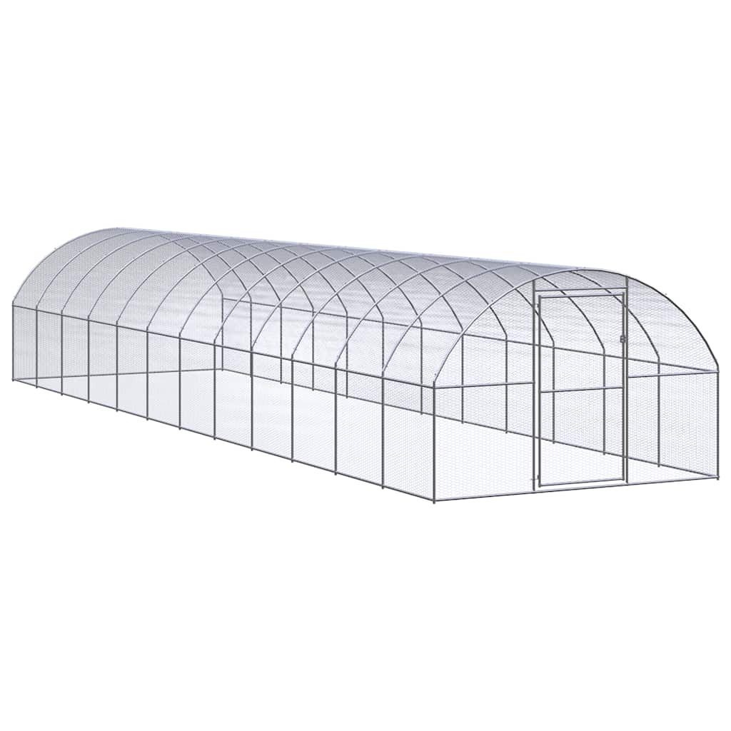 hønsehus 3x12x2 m galvaniseret stål