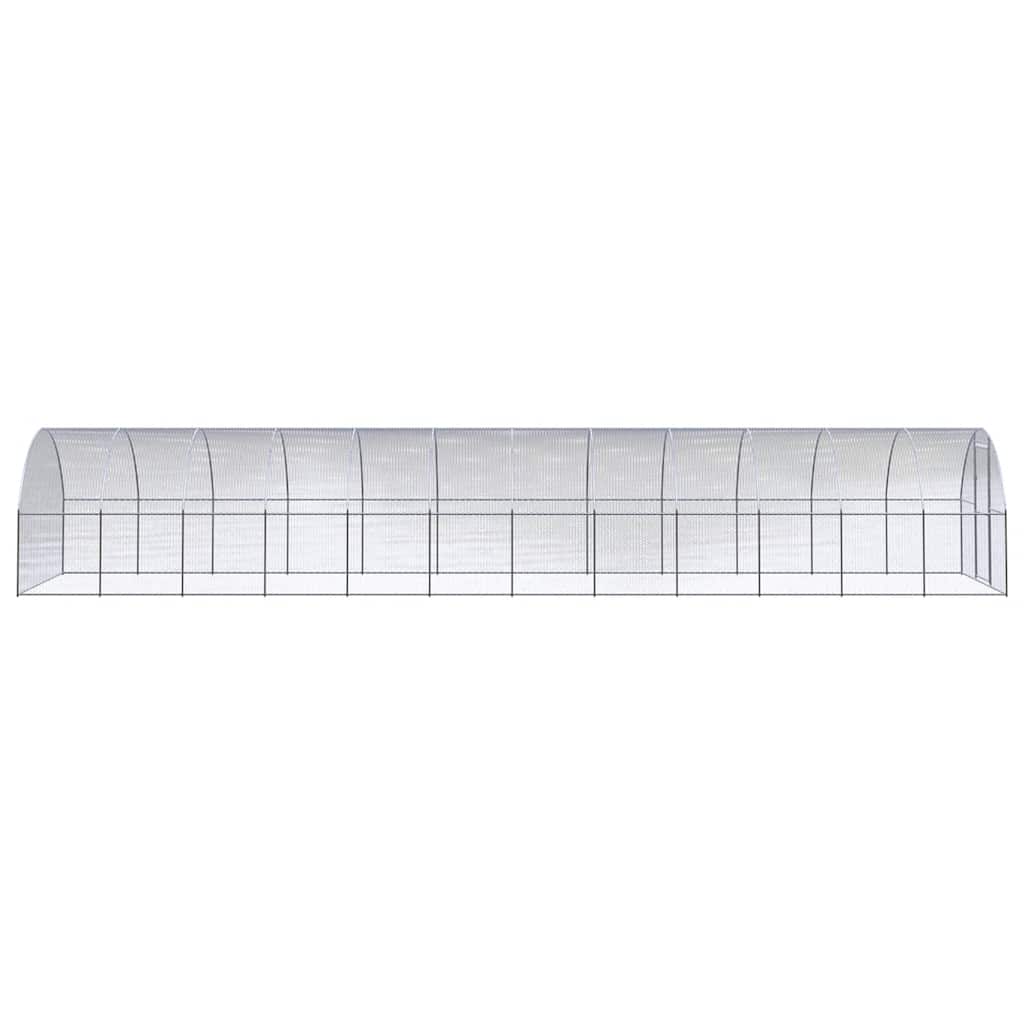 hønsehus 3x12x2 m galvaniseret stål
