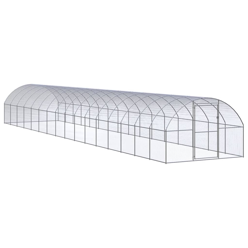 hønsehus 3x16x2 m galvaniseret stål