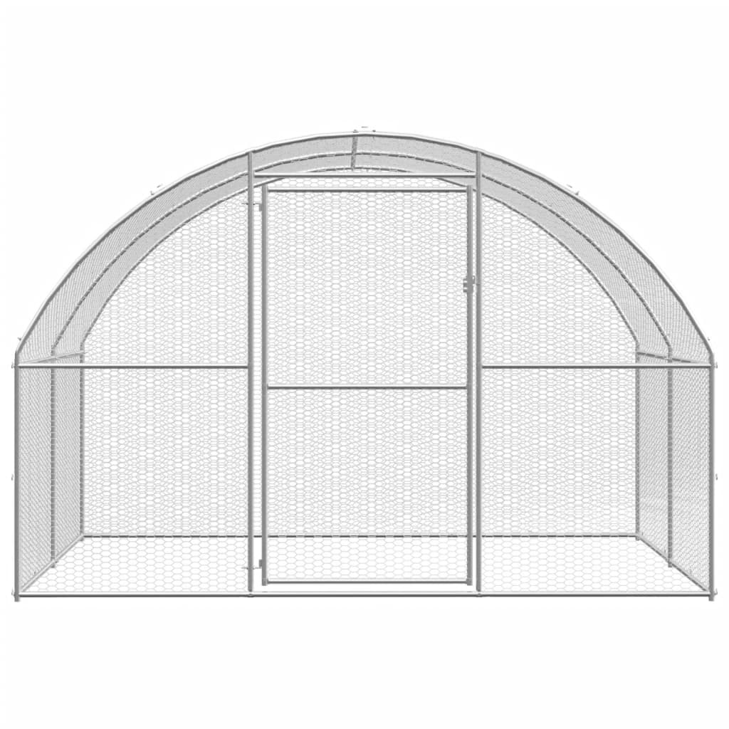 hønsehus 3x16x2 m galvaniseret stål