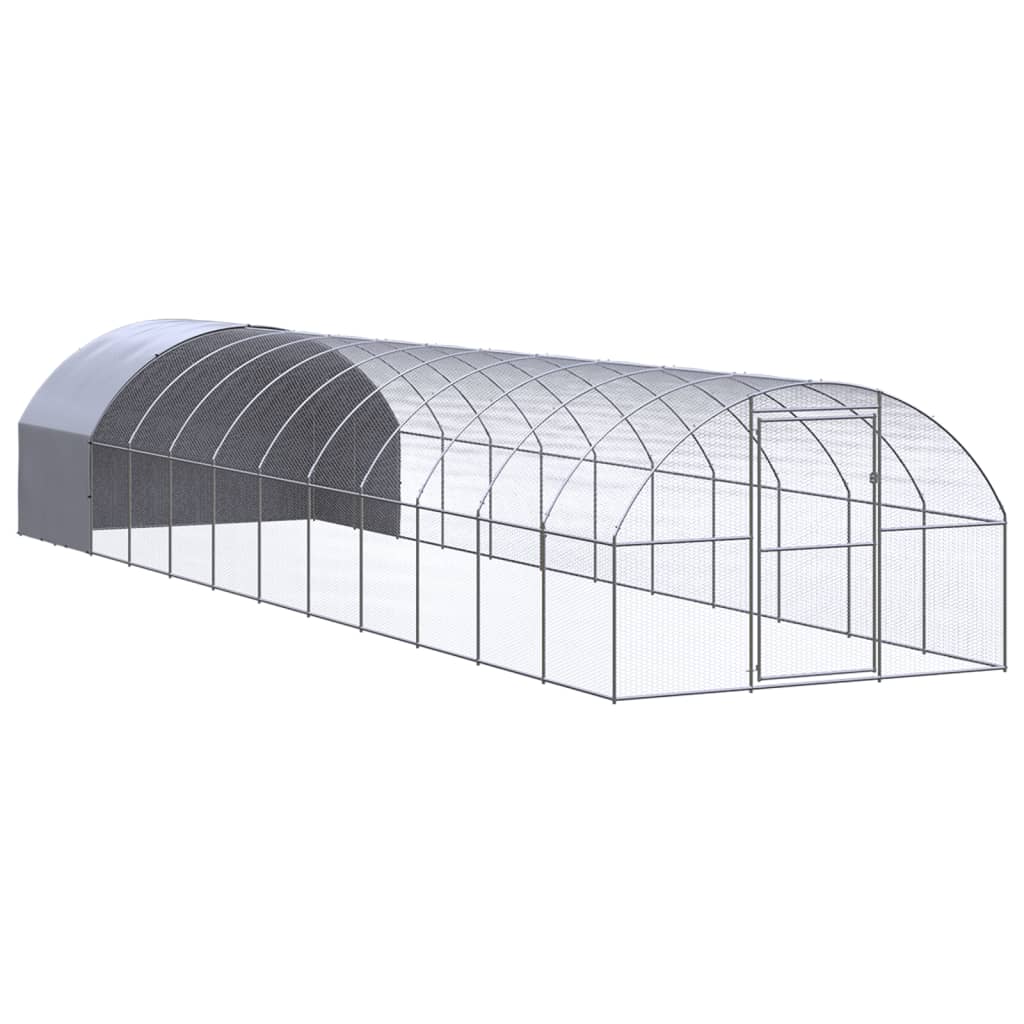 hønsehus 3x12x2 m galvaniseret stål