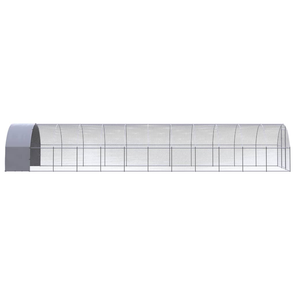 hønsehus 3x12x2 m galvaniseret stål