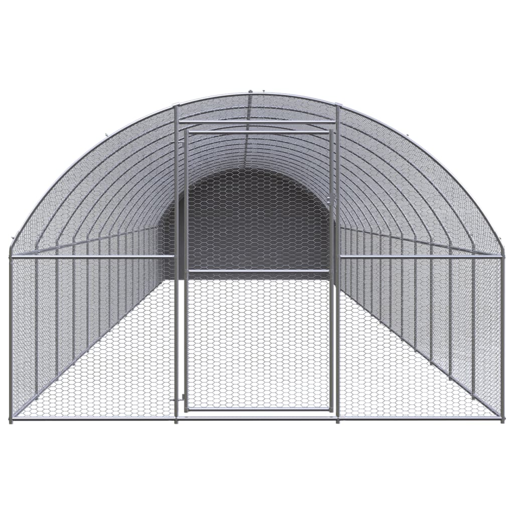 hønsehus 3x16x2 m galvaniseret stål