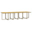 spisebordssæt til haven 13 dele med hynder polyrattan beige