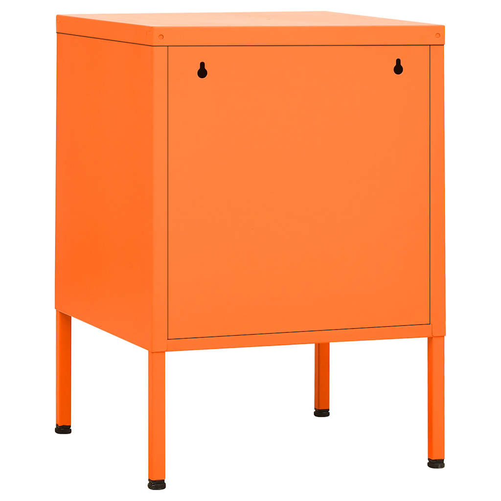 natborde 2 stk. 35x35x51 cm stål orange