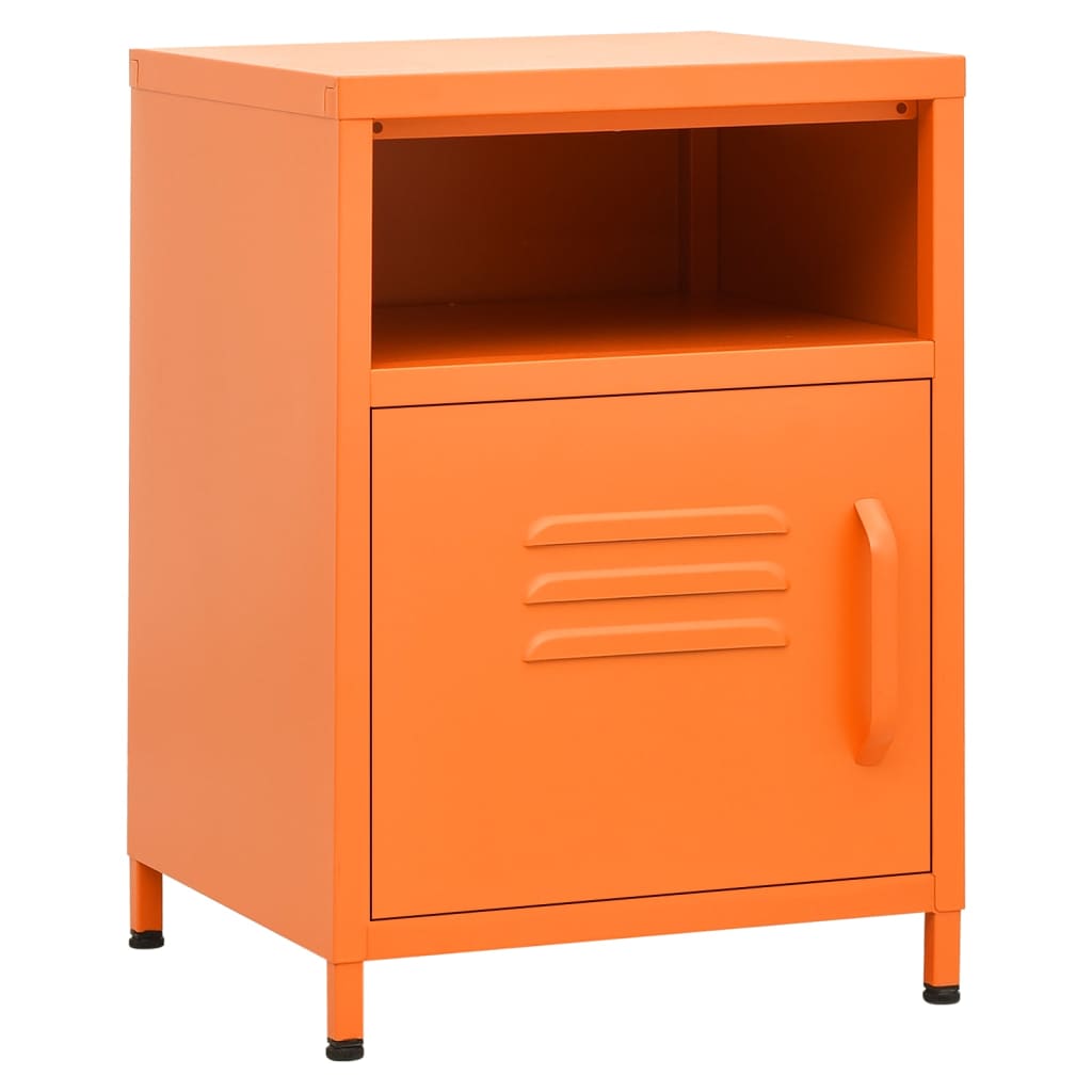 natborde 2 stk. 35x35x51 cm stål orange