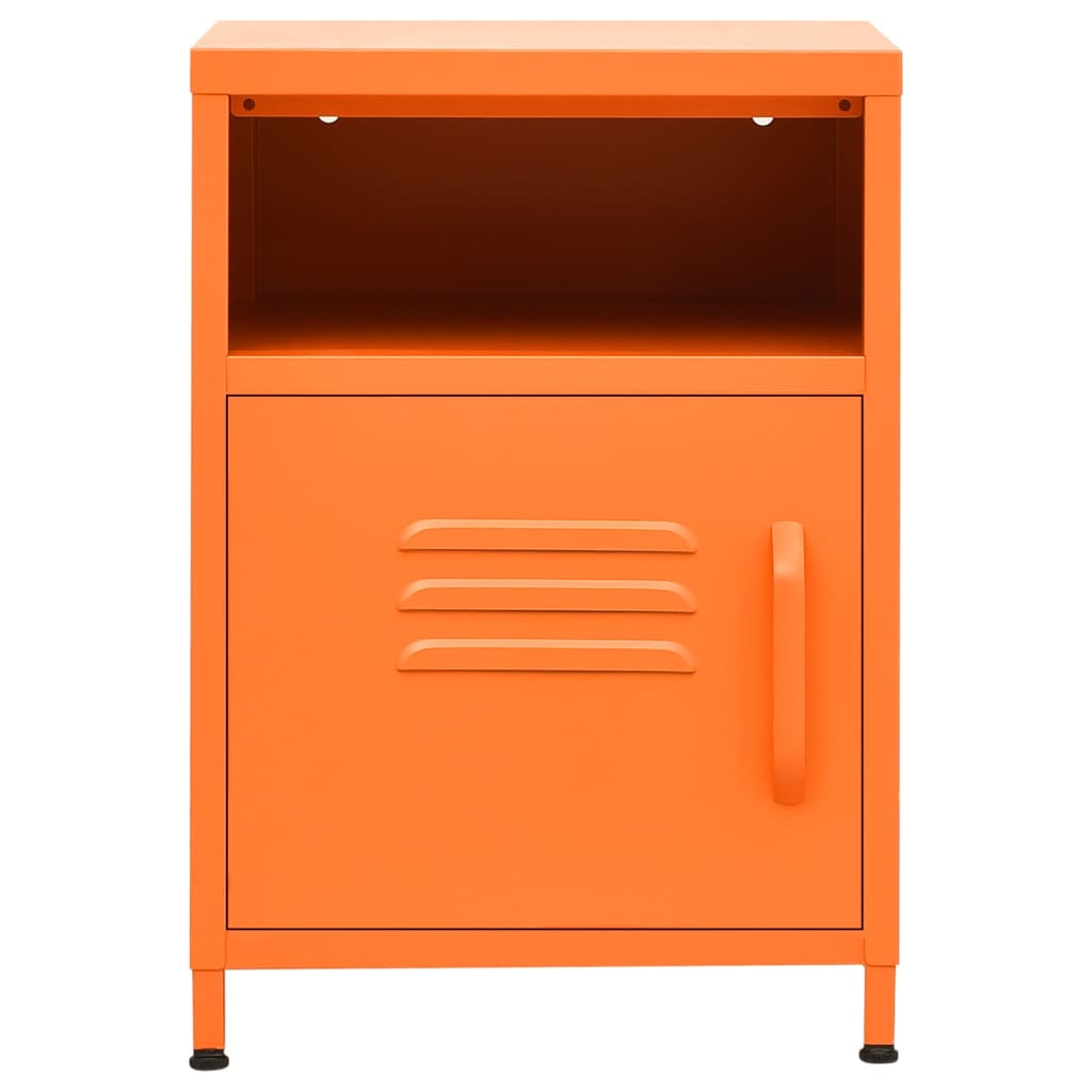 natborde 2 stk. 35x35x51 cm stål orange