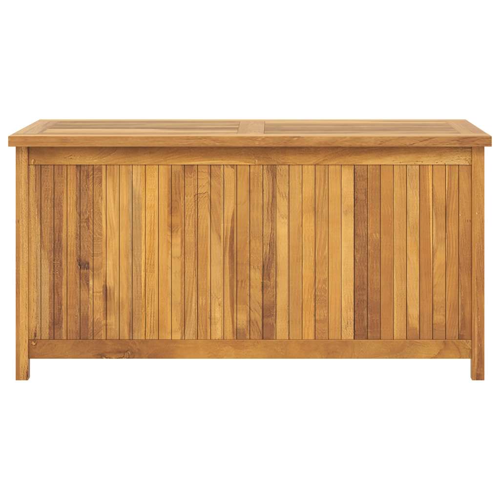 opbevaringsboks til haven 114x50x58 cm massivt teaktræ