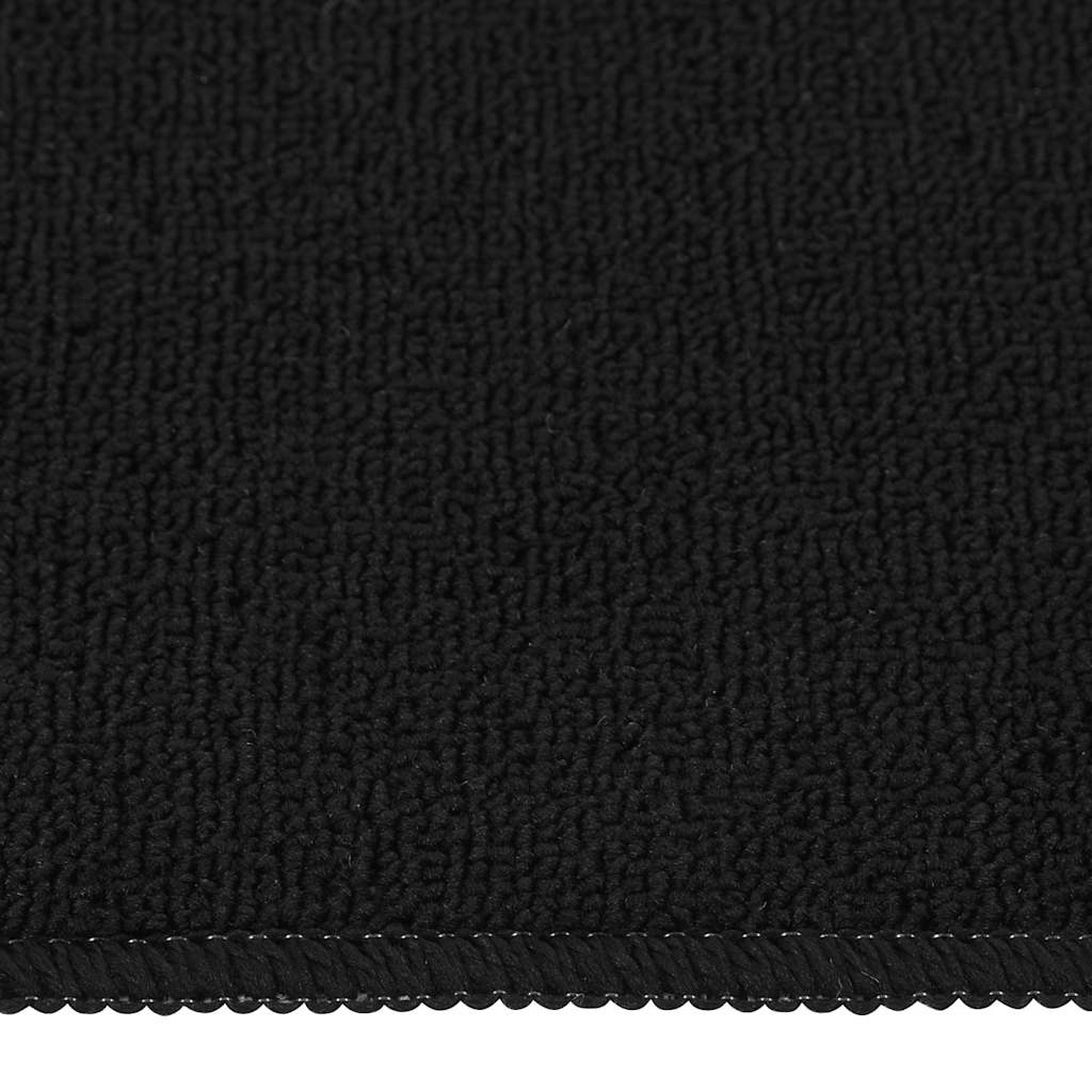 skridsikre trappemåtter 15 stk. 75x20 cm rektangulær sort