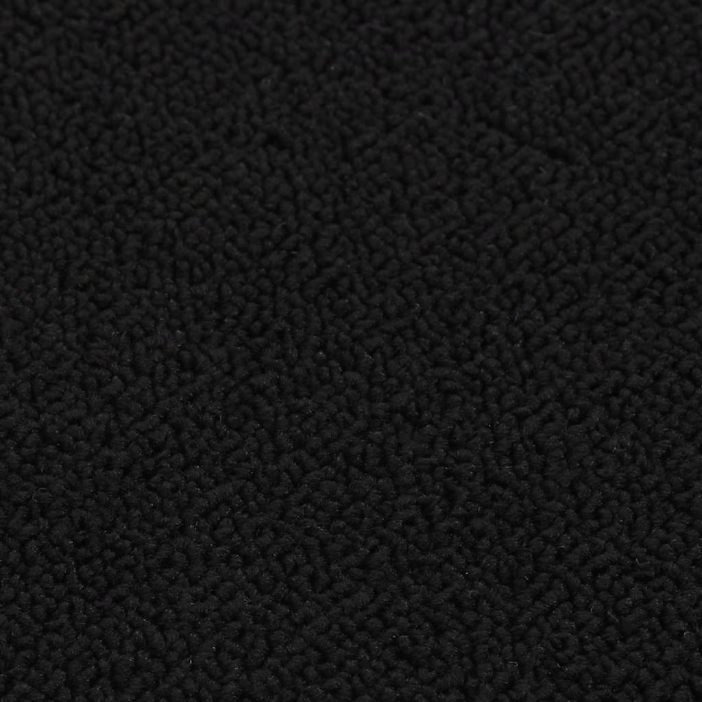 skridsikre trappemåtter 15 stk. 75x20 cm rektangulær sort