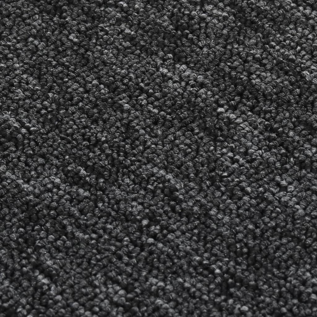 skridsikre trappemåtter 15 stk. 60x25 cm rektangulær antracit