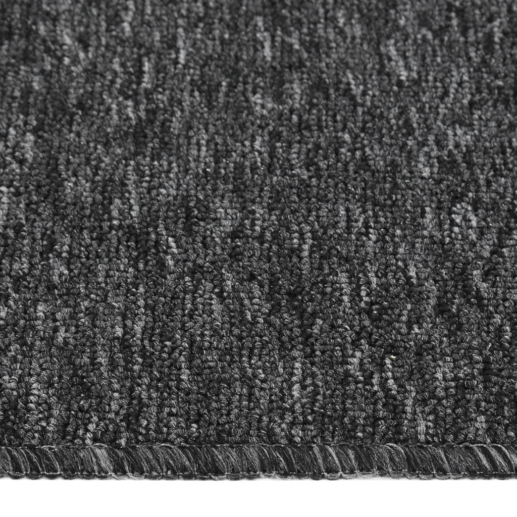 skridsikre trappemåtter 15 stk. 75x20 cm rektangulær antracit