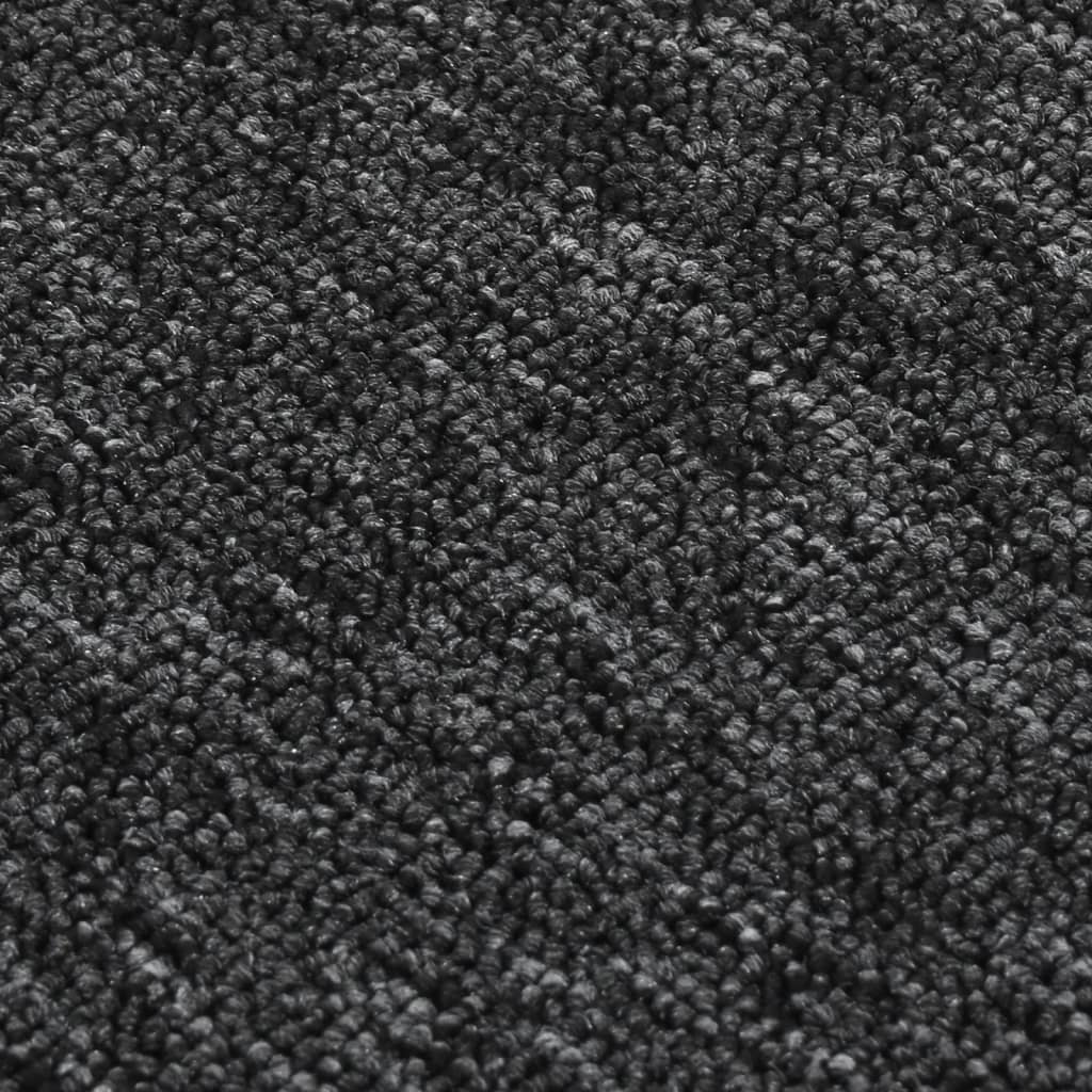 skridsikre trappemåtter 15 stk. 75x20 cm rektangulær antracit