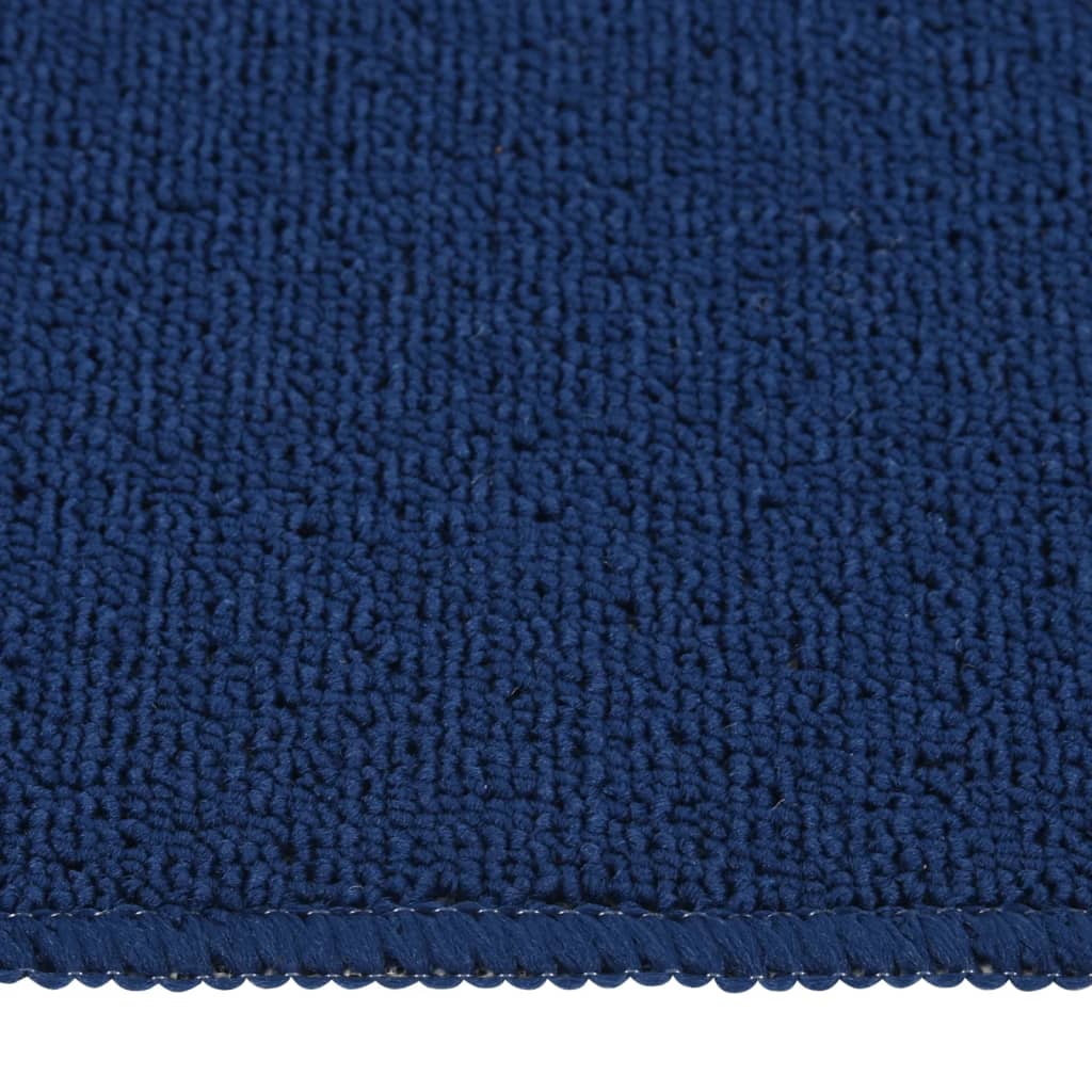 skridsikre trappemåtter 15 stk. 75x20 cm rektangulær marineblå