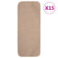 skridsikre trappemåtter 15 stk. 60x25 cm rektangulær beige