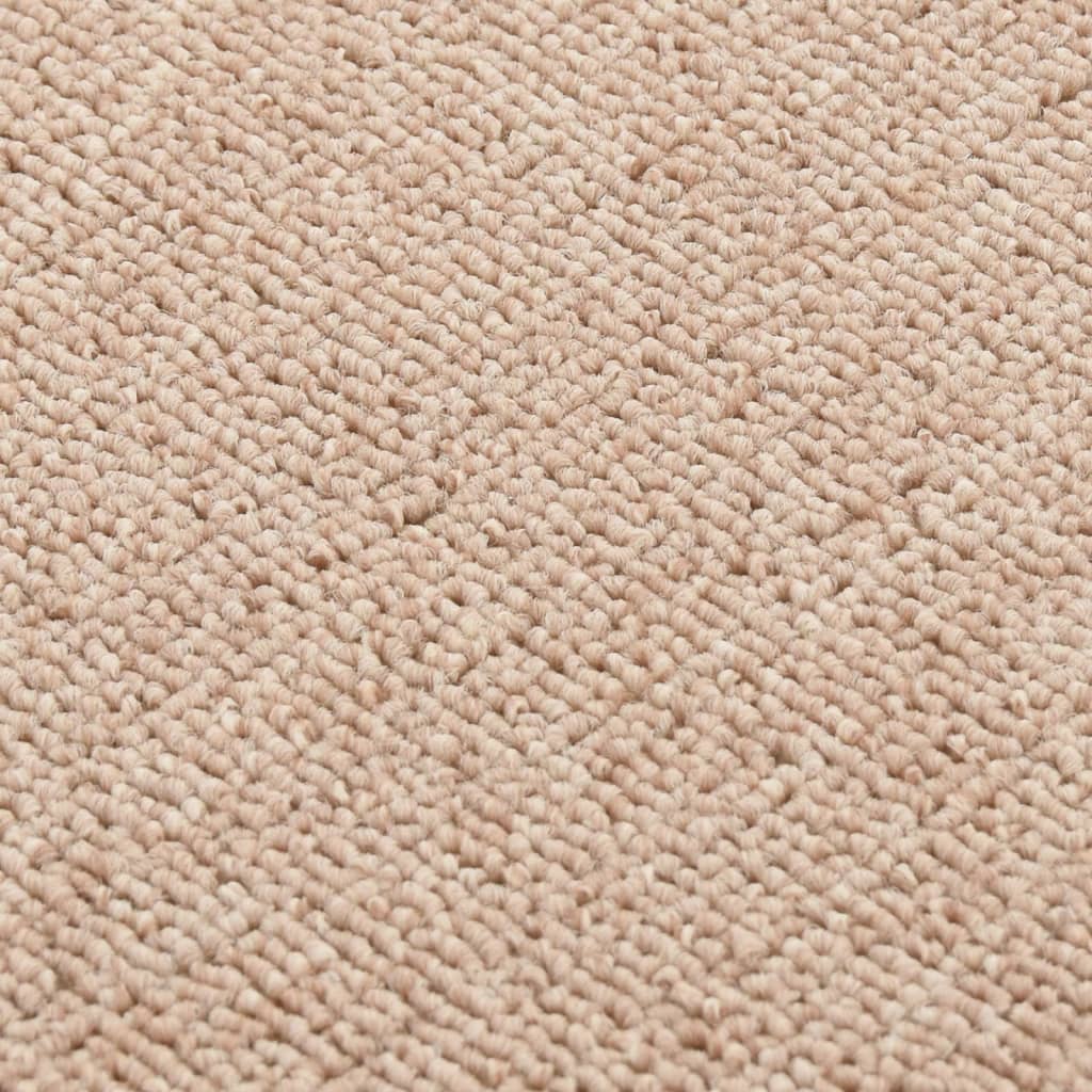 skridsikre trappemåtter 15 stk. 60x25 cm rektangulær beige