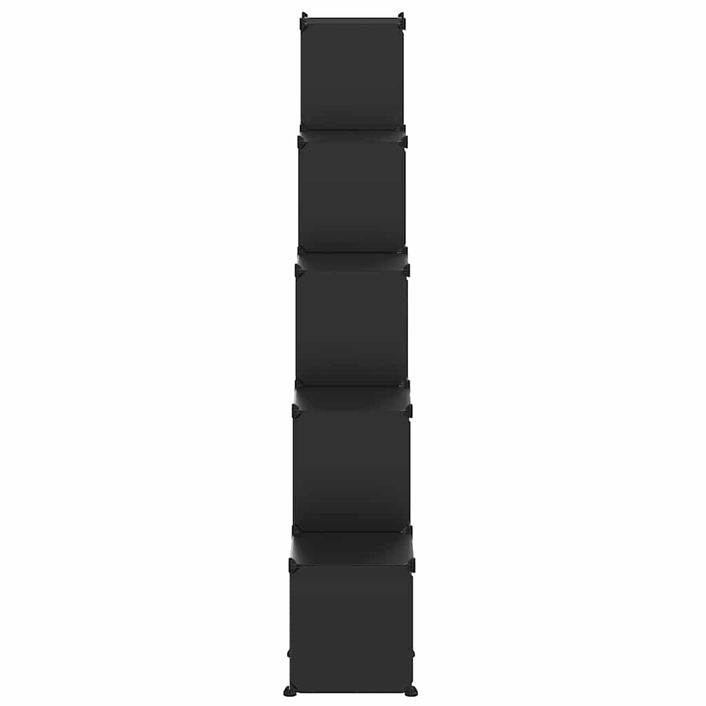 kubeformede opbevaringskasser 15 stk. PP sort