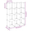 kubeformede opbevaringskasser 12 stk. PP sort