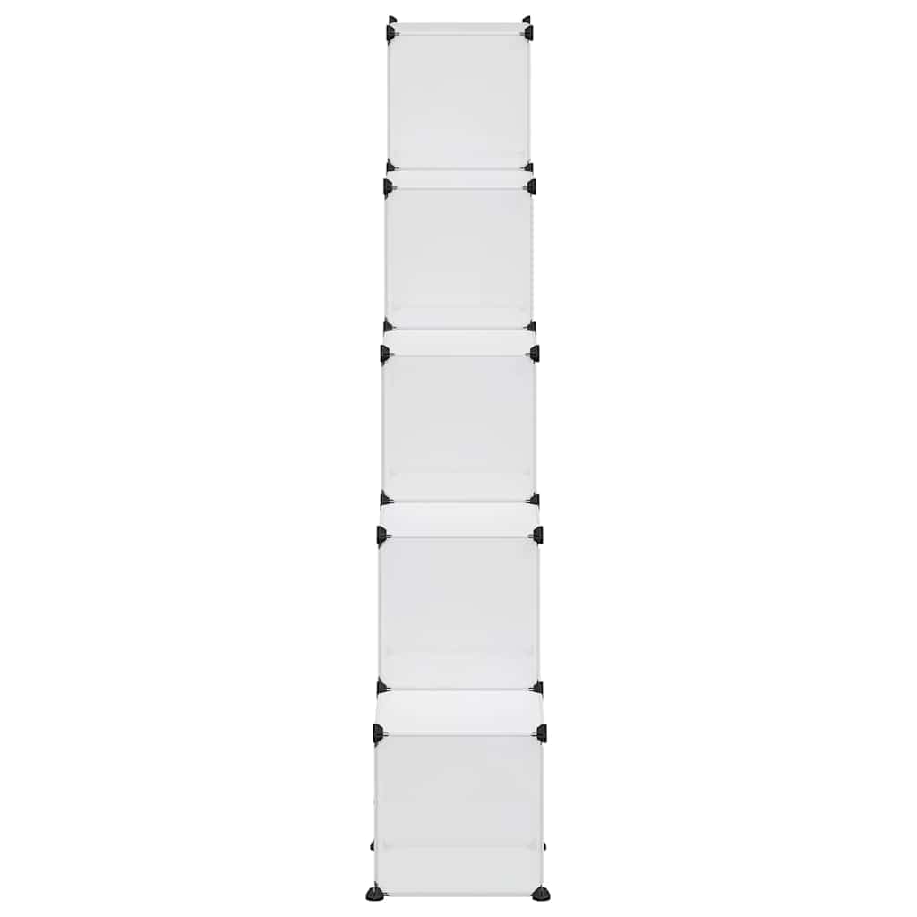 kubeformede opbevaringskasser 15 stk. PP transparent