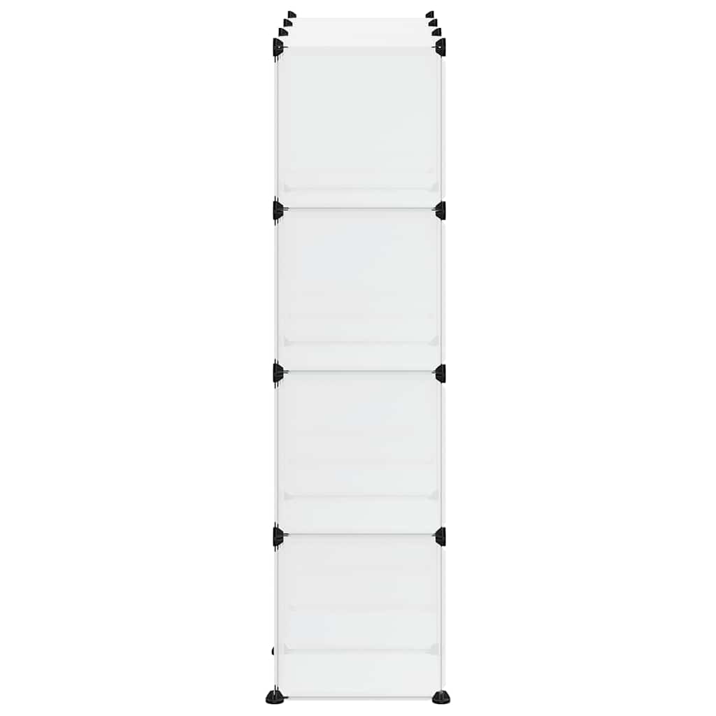 kubeformede opbevaringskasser 12 stk. PP transparent