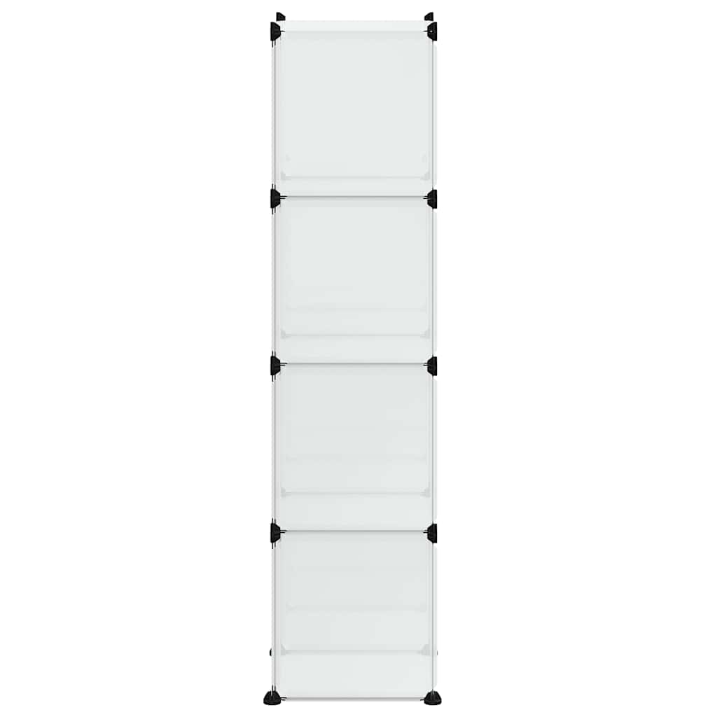 kubeformede opbevaringskasser 9 stk. PP transparent