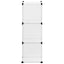 kubeformede opbevaringskasser 6 stk. PP transparent
