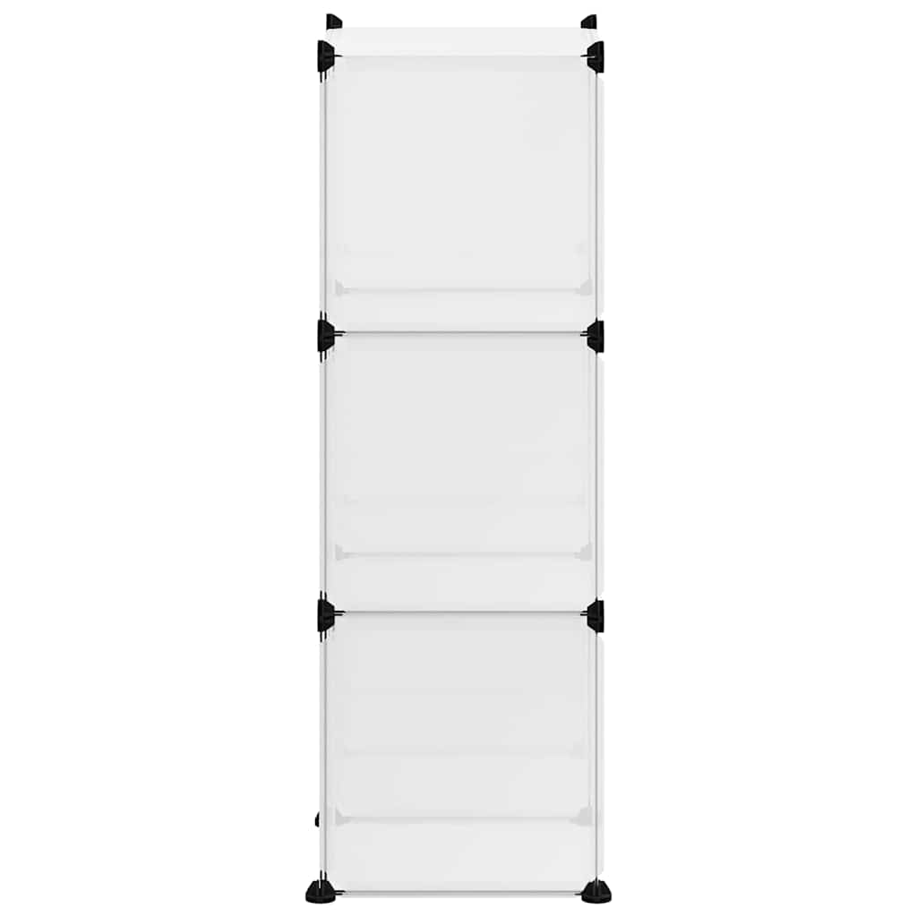 kubeformede opbevaringskasser 6 stk. PP transparent