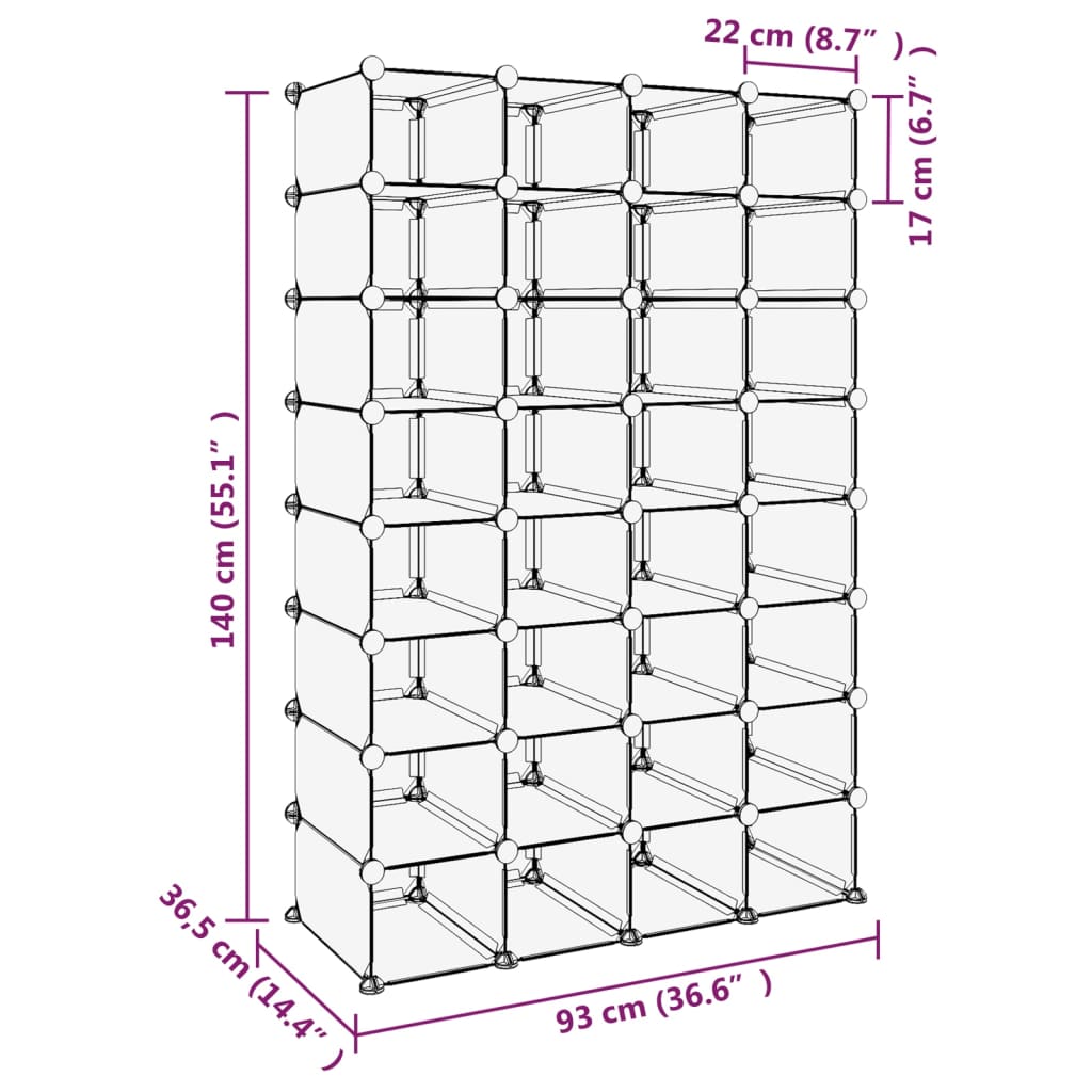 skoreol 93x36,5x140 cm PP transparent