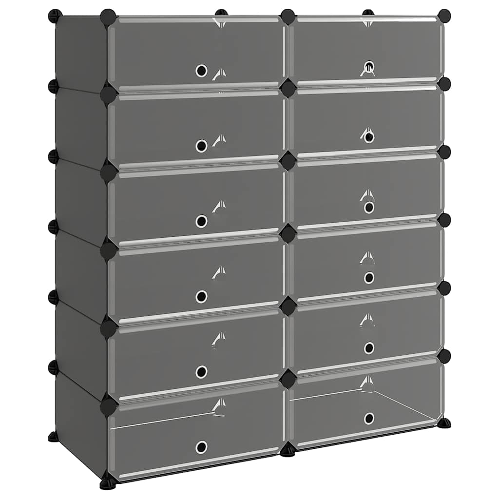 skoreol 94,5x36,5x106 cm PP sort