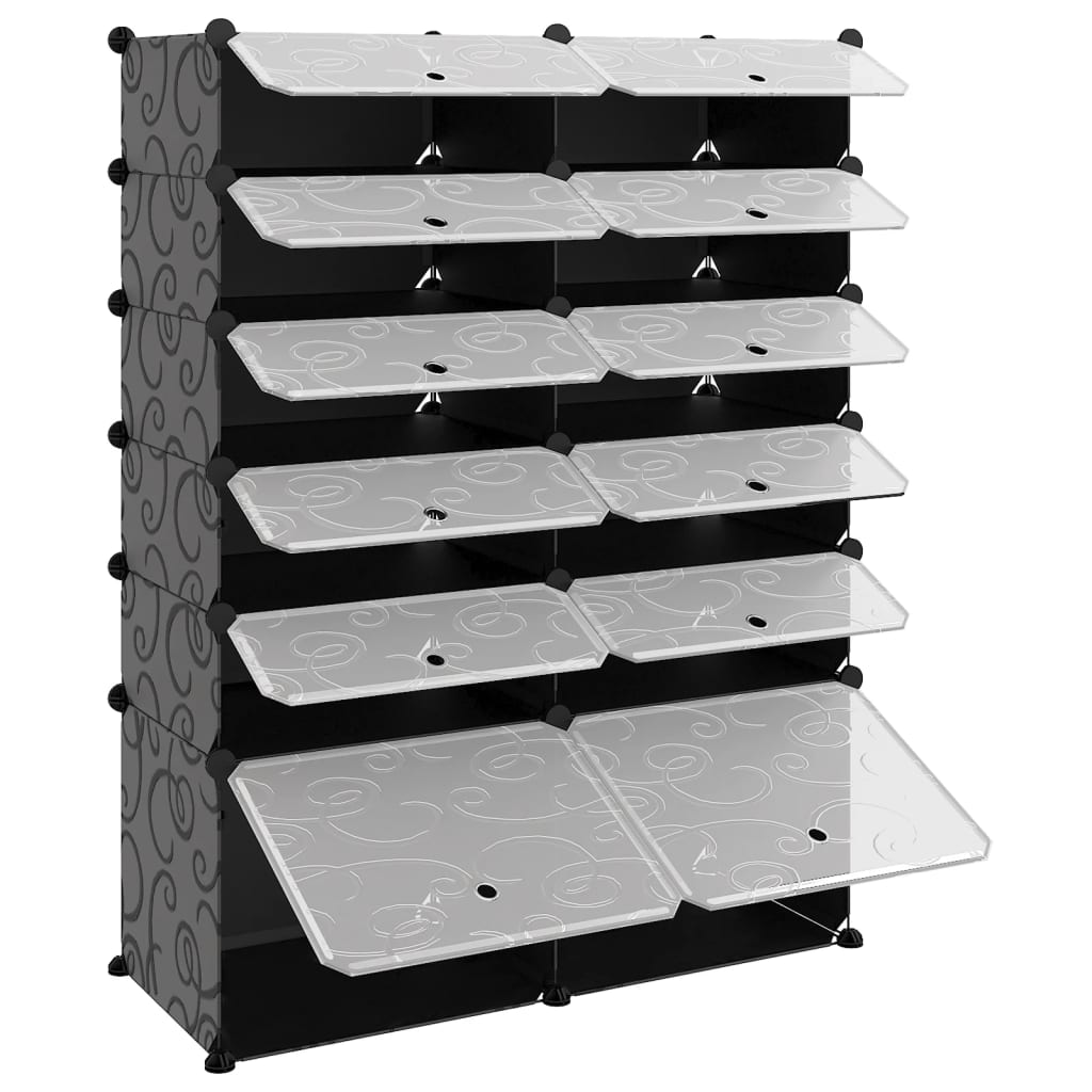 skoreol 94x37x125 cm PP sort