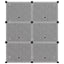 skoreol 84,5x31x93,5 cm PP sort