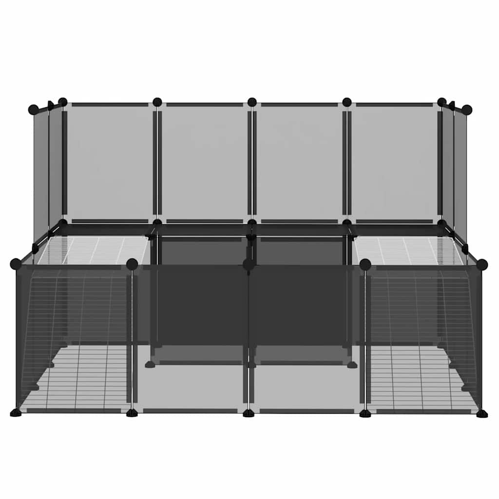 lille dyrebur 143x107x93 cm PP og stål sort