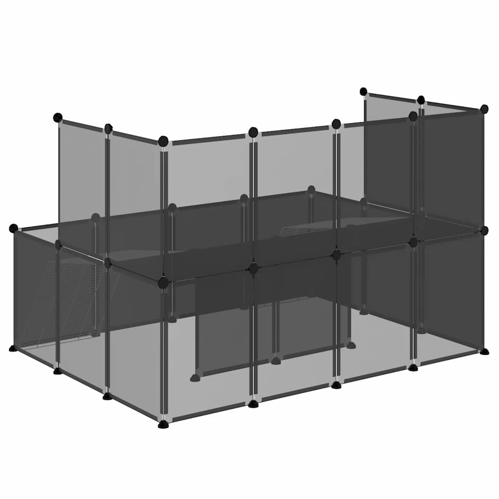 lille dyrebur 143x107x93 cm PP og stål sort