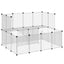 lille dyrebur 143x107x93 cm PP og stål transparent