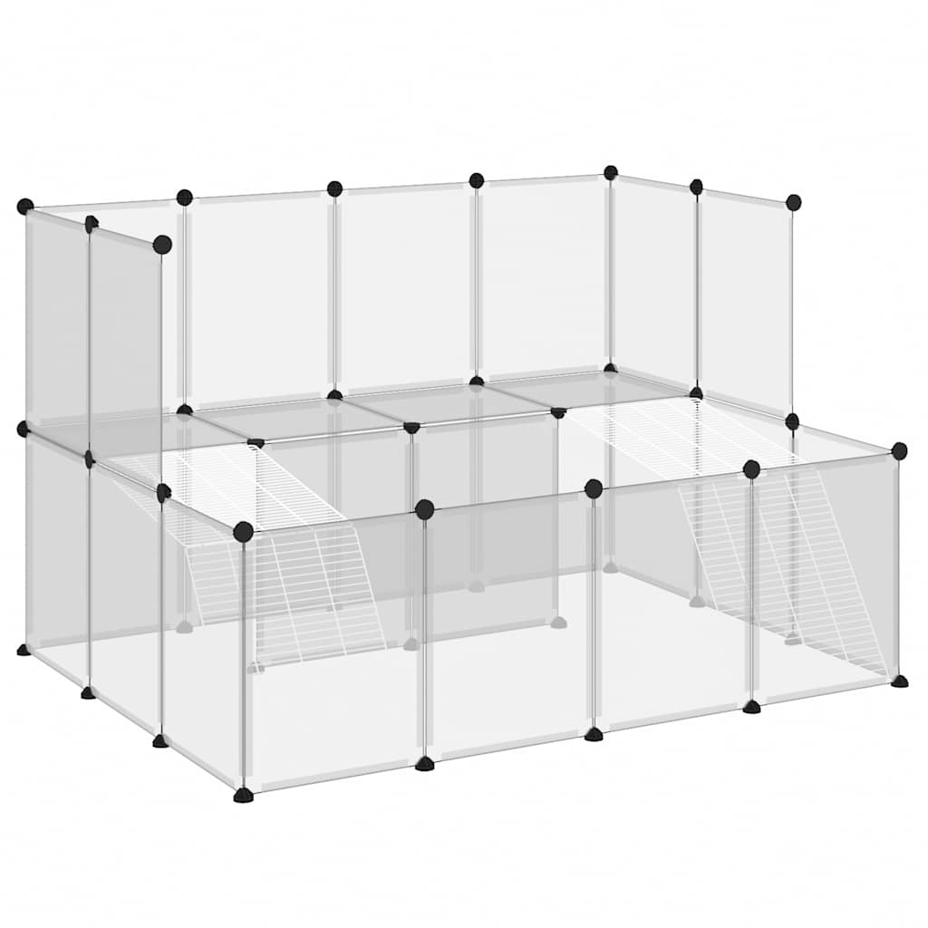 lille dyrebur 143x107x93 cm PP og stål transparent