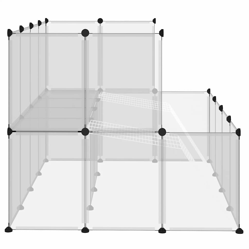 lille dyrebur 143x107x93 cm PP og stål transparent