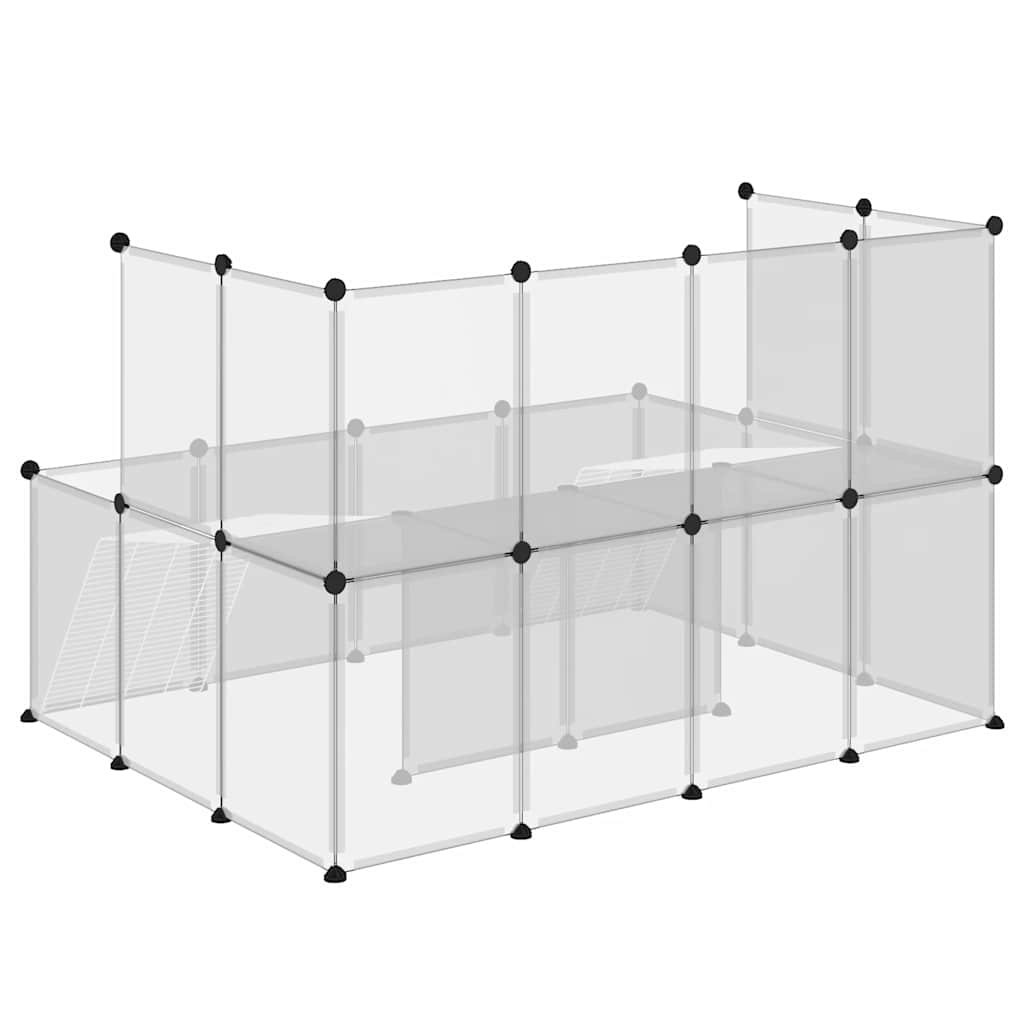 lille dyrebur 143x107x93 cm PP og stål transparent