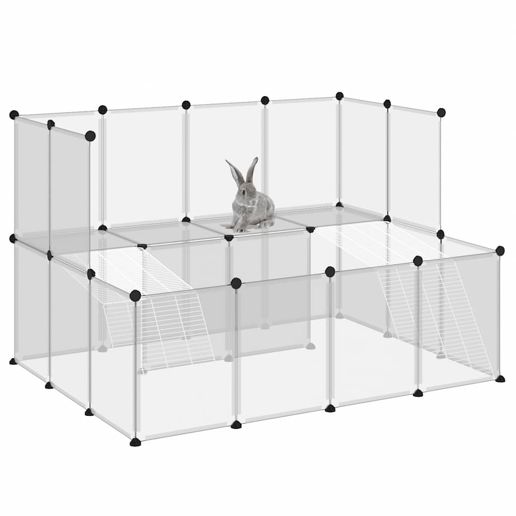 lille dyrebur 143x107x93 cm PP og stål transparent